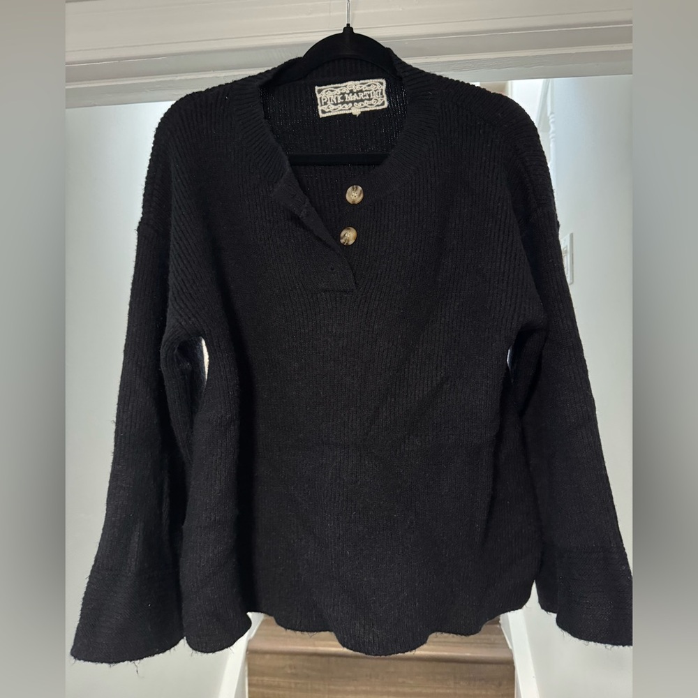 Pink Martini Bell Sleeve Sweater